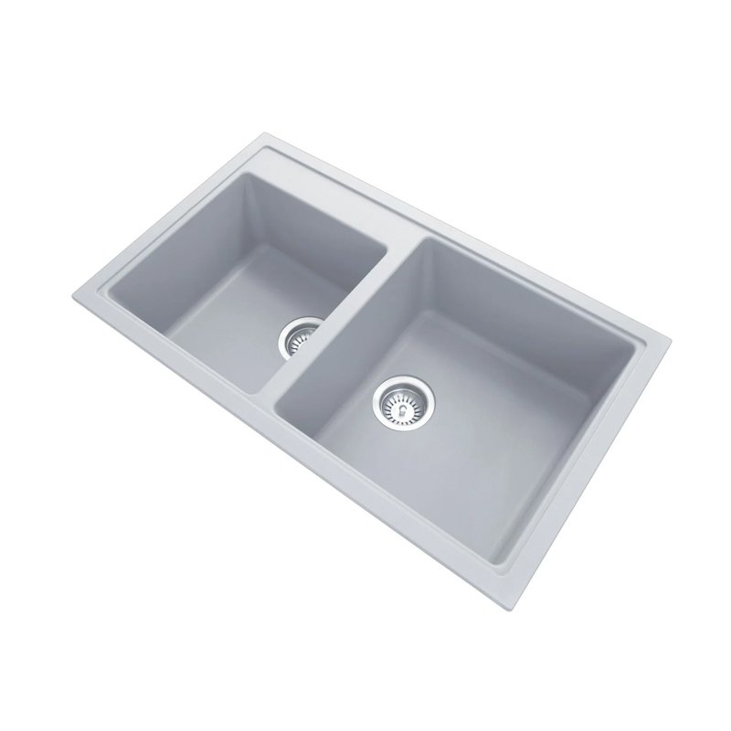 Carysil N200 Double Bowl Granite Kitchen Sink Top/Flush/Under Mount - Image 3