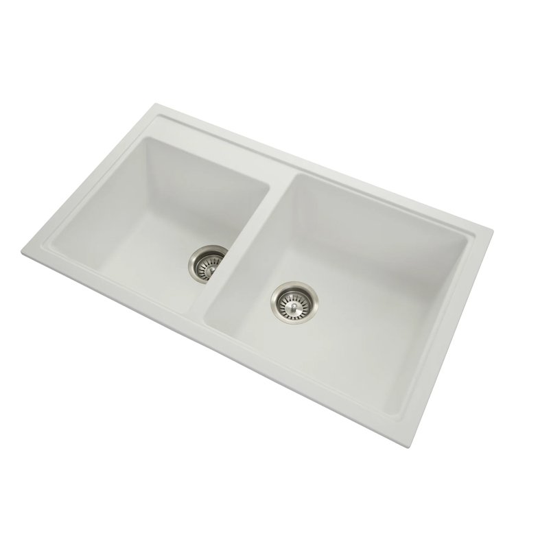 Carysil N200 Double Bowl Granite Kitchen Sink Top/Flush/Under Mount - Image 2