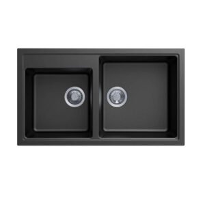 Carysil N200 Double Bowl Granite Kitchen Sink Top/Flush/Under Mount