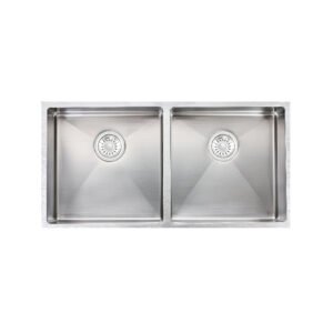 Hand-made Double Kitchen Sink(Round Edges)