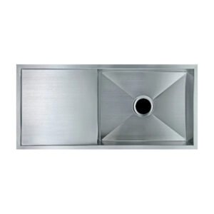 960x450x230mm Hand-made Single Bowl Kitchen Sink (Round Edges)