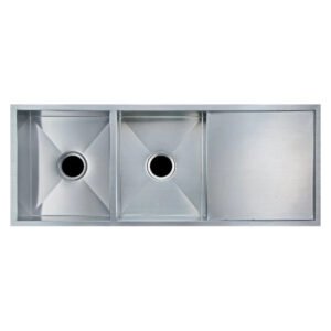Handmade Top/Undermount Double Bowls Kitchen Sink 1.2mm