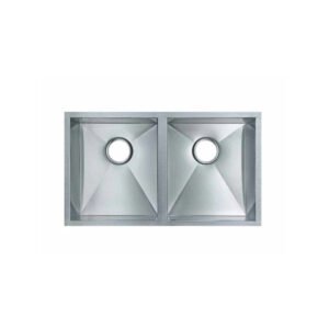 770*450*215mm Hand-made Double Bowl Kitchen Sink