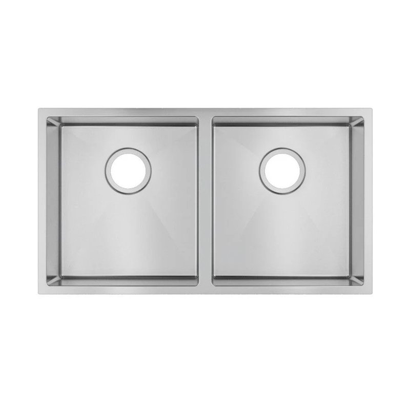 Handmade Top/Undermount Double Bowls Kitchen Sink