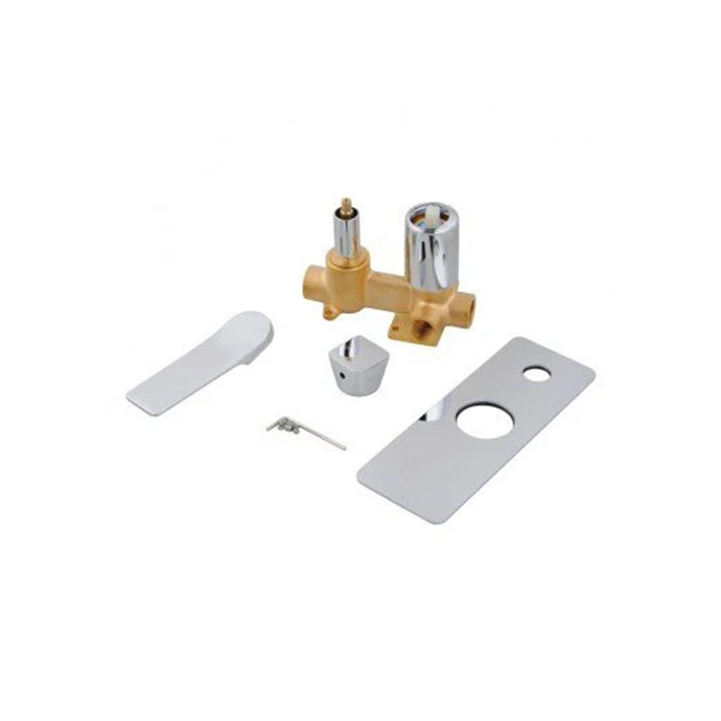 RUSHY Square Chrome Wall Mixer With Diverter - Image 2
