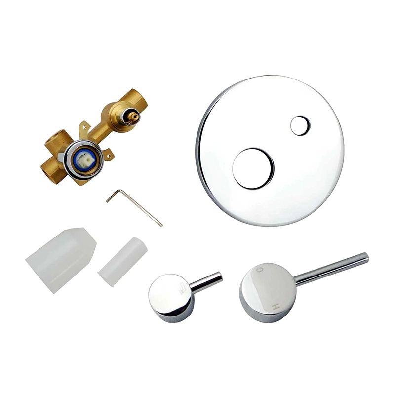 LUCID PIN Round Chrome Shower/Bath Mixer Diverter - Image 2