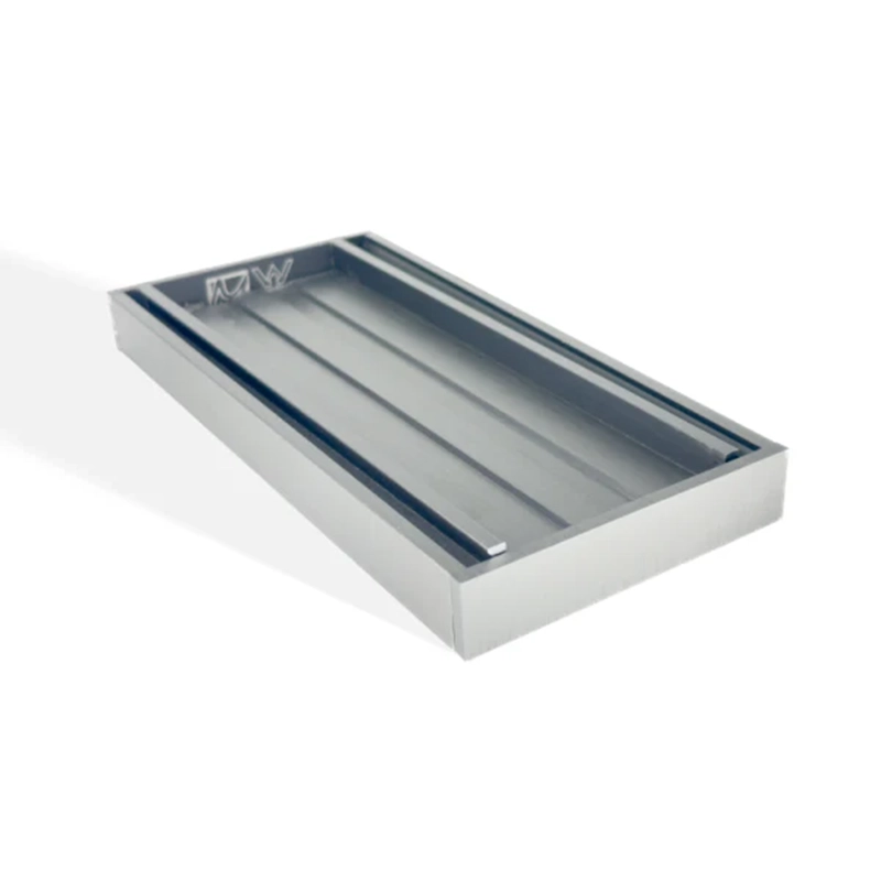 Muses Aluminium Brushed Silver Ezy Flow Tile Insert Grate 300x100x21mm - Image 5