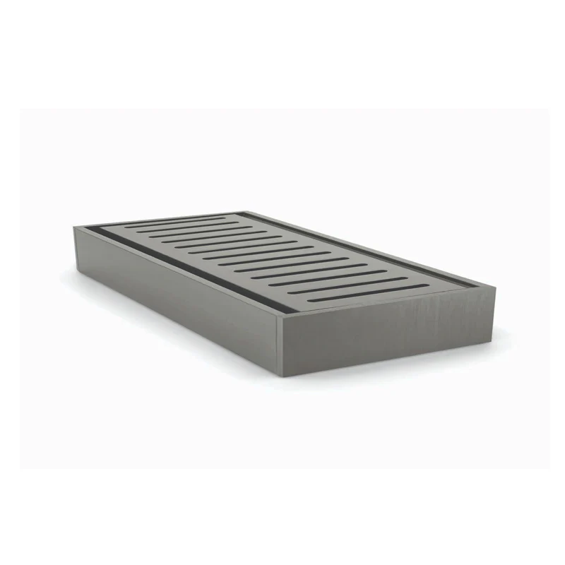 Muses Aluminium Gunmetal Ezy Flow Floor Grate 300x100x26mm