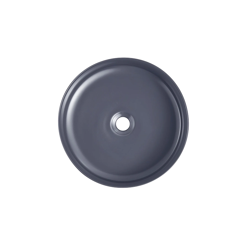 360x360x120mm Matte Dark Blue Above Counter Ceramic Basin - Image 2
