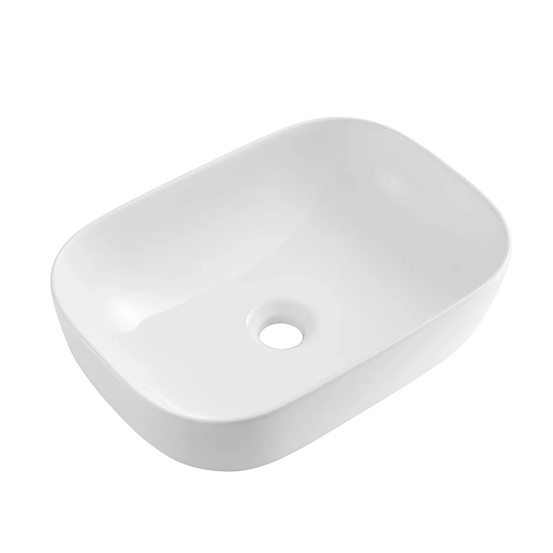 455x320x135mm Gloss White Above Counter Ceramic Basin