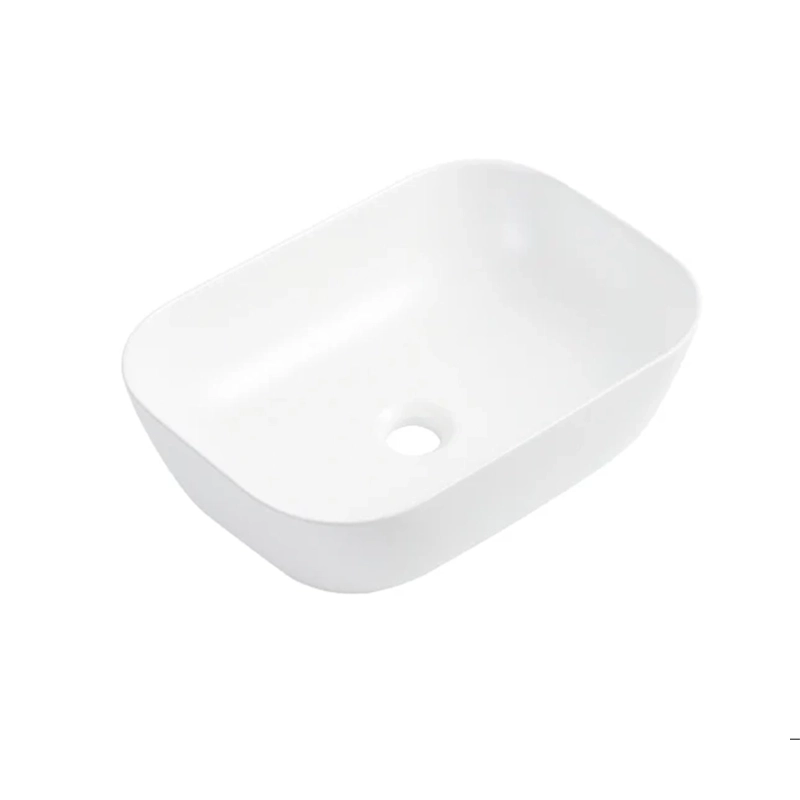 Matte White Above Counter Ceramic Basin