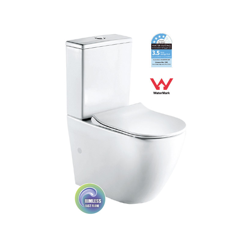 NT-1014GB — DUBLIN Rimless Toilet Suite with GEBERIT Fittings