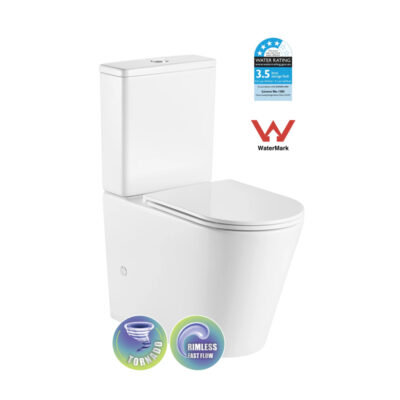 NT-1053GB — AUSTIN Tornado Rimless Toilet Suite with GEBERIT Fittings