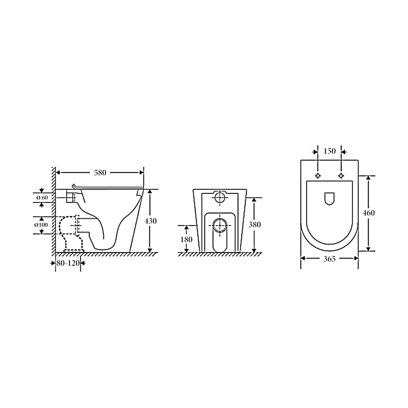 NT-2060 – ZURICH Tornado-Rimless Floor Pan - Image 2