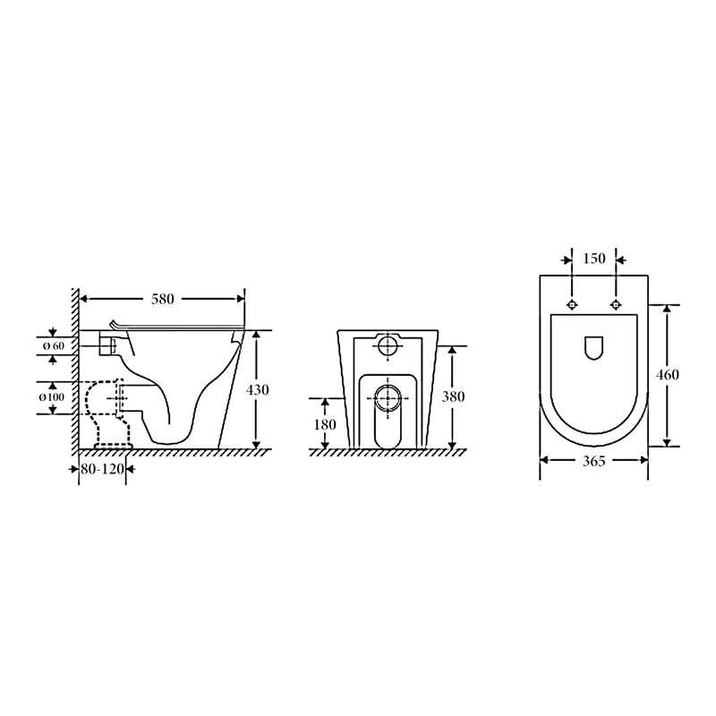NT-2060MW – ZURICH Tornado-Rimless Floor Pan - Image 2
