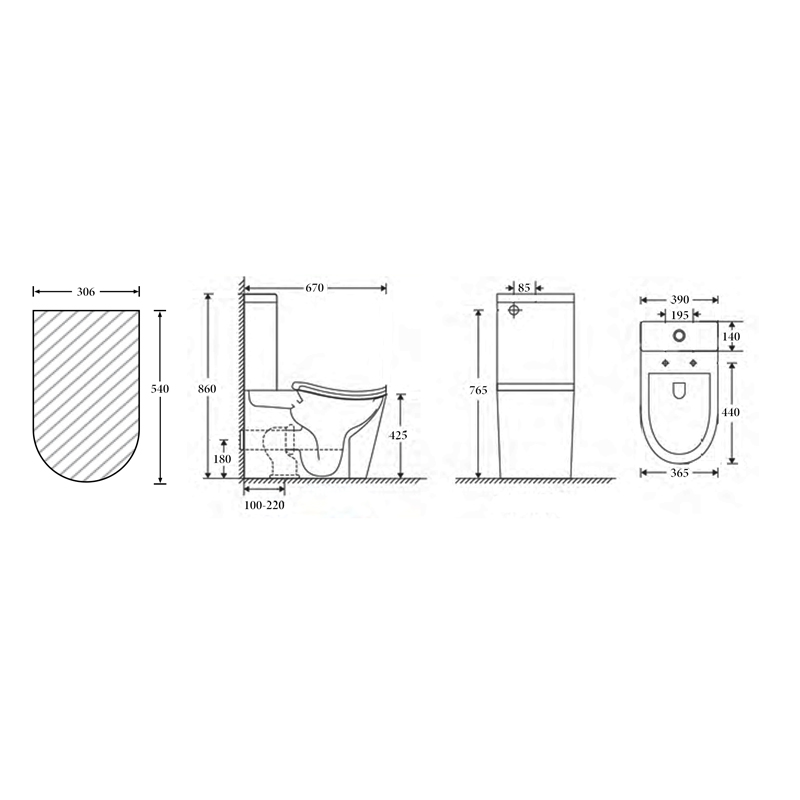 Seoul Ergonomic Toilet Suite - Image 2
