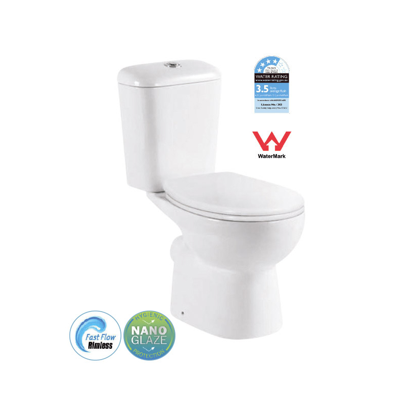 T6009P — YORK Rimless Toilet Suite