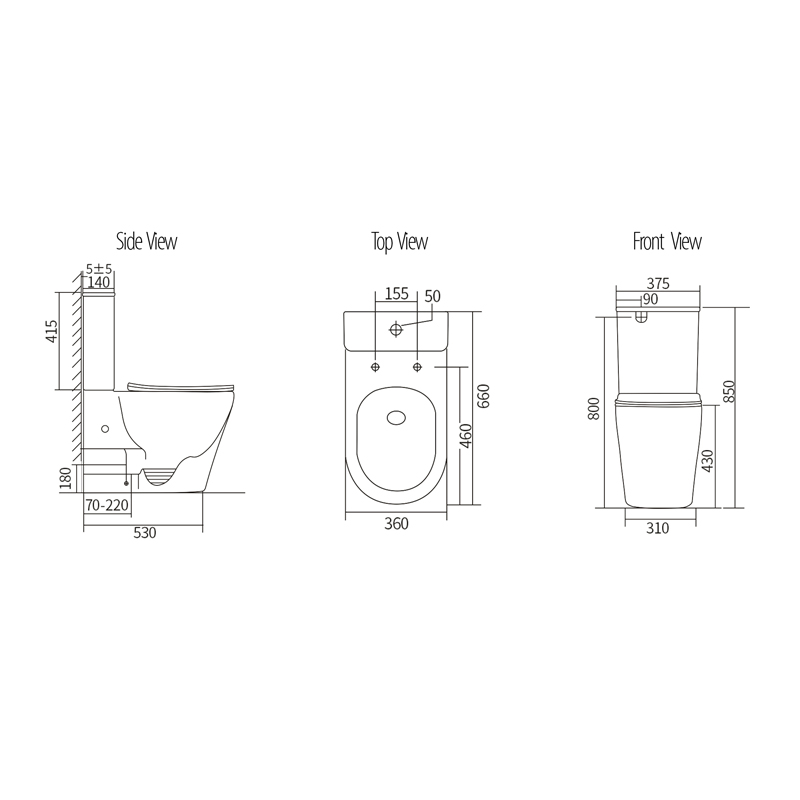 VERA Tornado-Rimless Toilet Suite in Matt White - Image 4