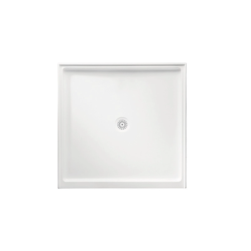 Marbletrend Flinders Polymarble 900×1060, Rectangular Shower Base, Centre Outlet