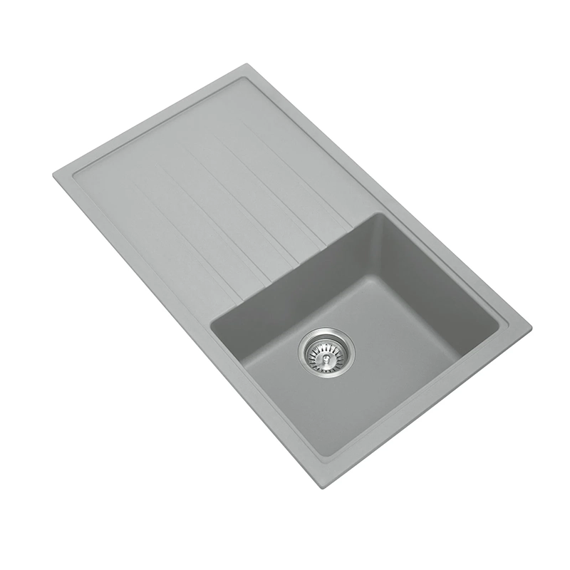 860 x 500 x 205mm Carysil Vivaldi D100 Single Bowl With Drainer Board Granite Kitchen Sink Top/Flush/Under Mount - Image 2