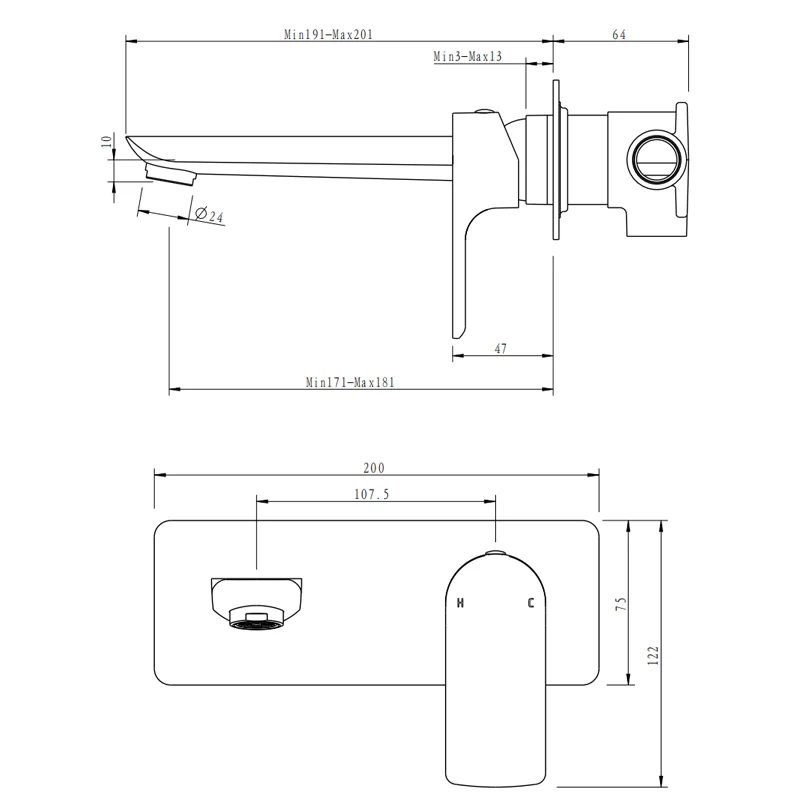 VOG - Black Spout Mixer - Image 5