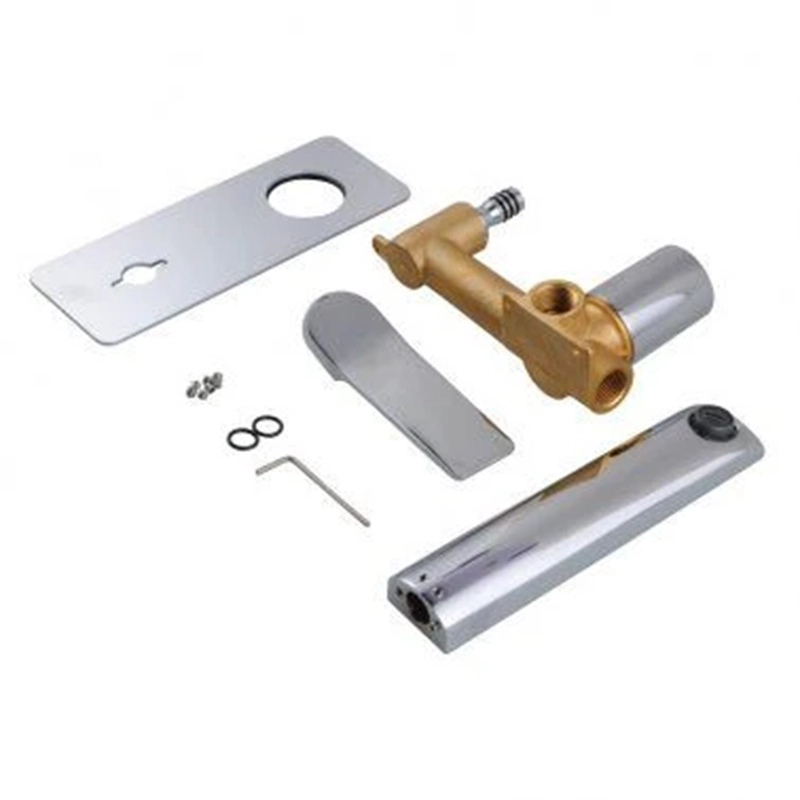 RUSHY Square Chrome Wall Mixer with Spout - Image 2