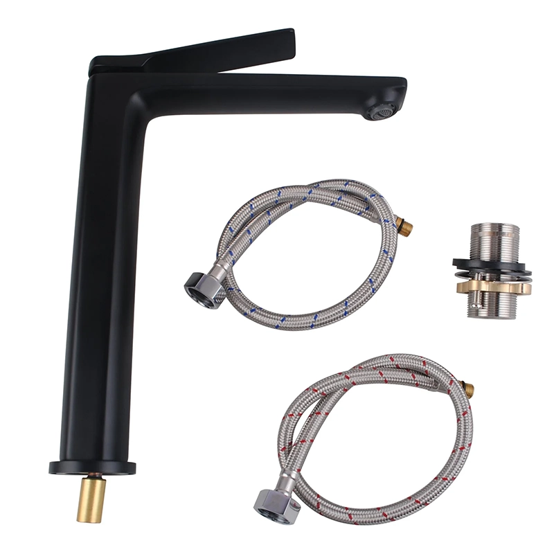 RUSHY Black Tall Basin Mixer - Image 2