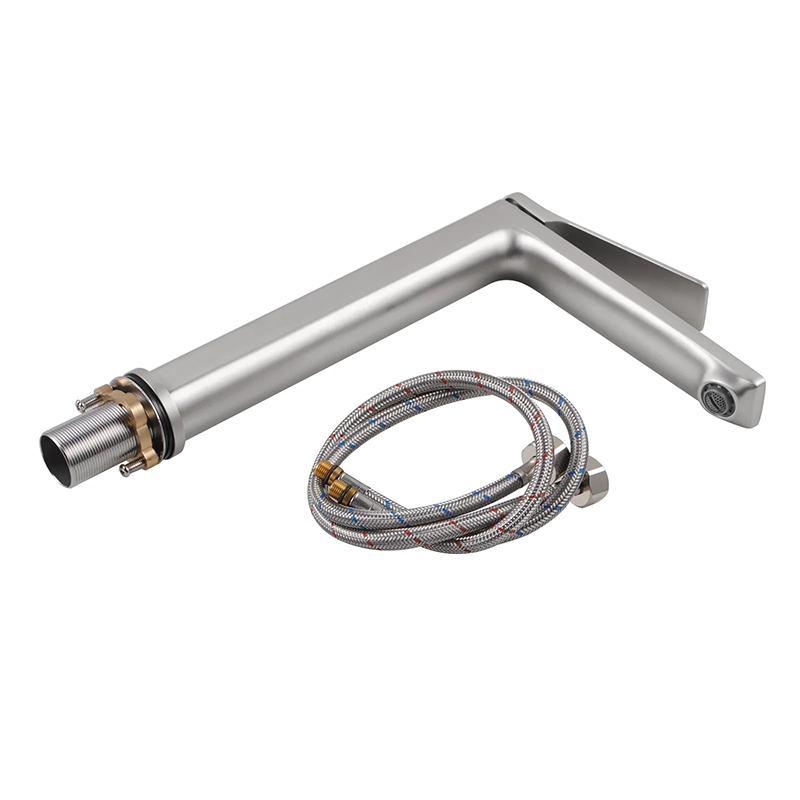 RUSHY Brushed Nickel Tall Basin Mixer - Image 2