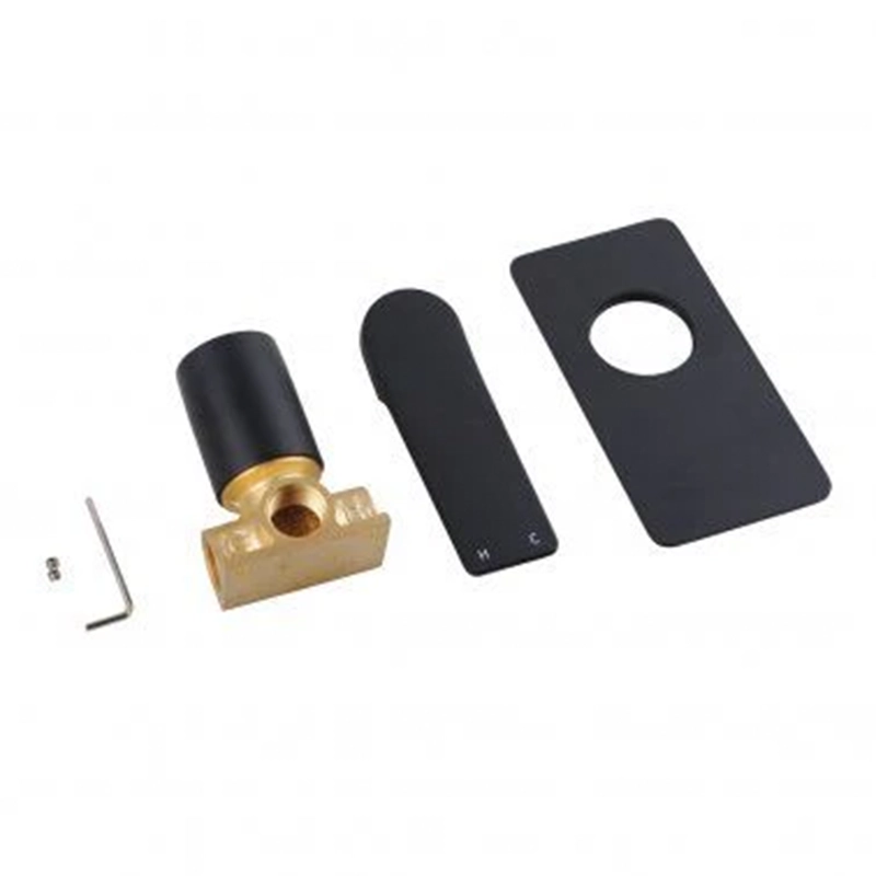 RUSHY Square Black Built-in Shower Mixer (color up) - Image 2