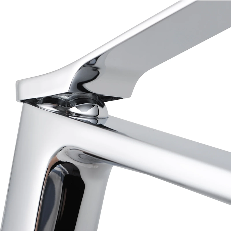 RUSHY Chrome Short Basin Mixer - Image 3