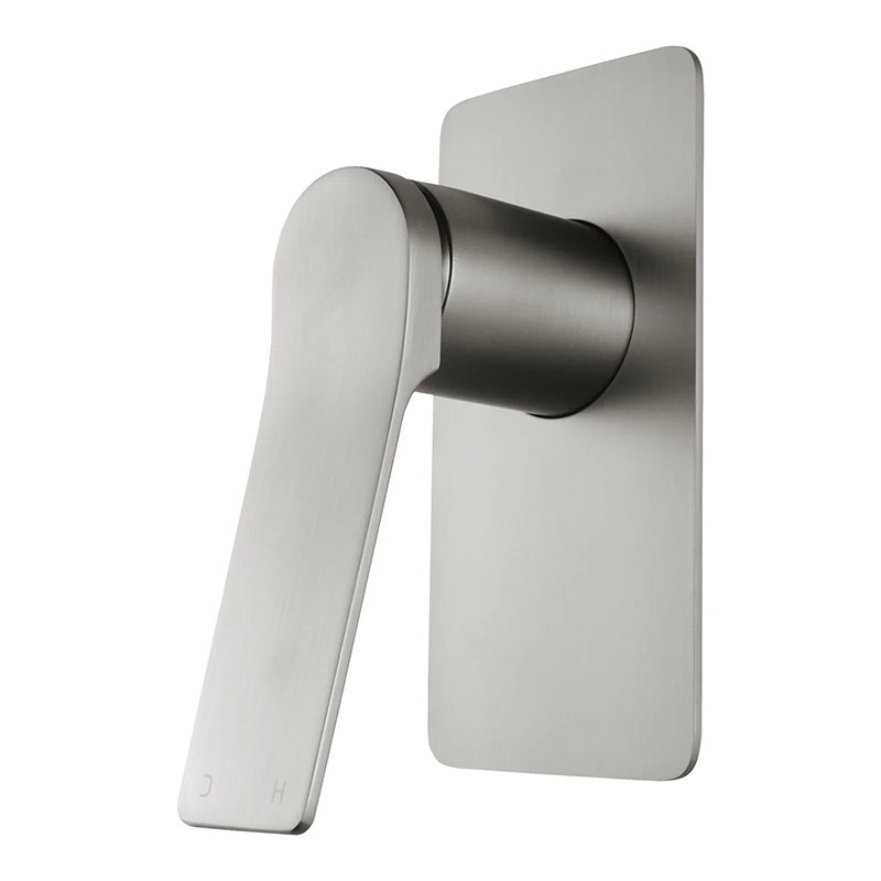 RUSHY Square Brushed Nickel Built-in Shower Mixer (Brass)