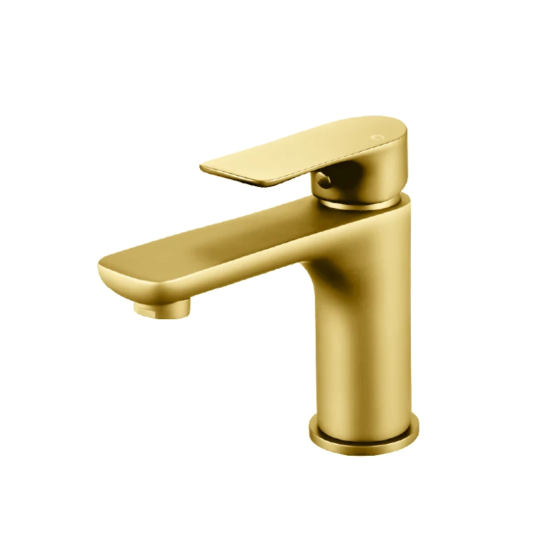 VOG Series Brushed Yellow Gold Basin Mixer Tap
