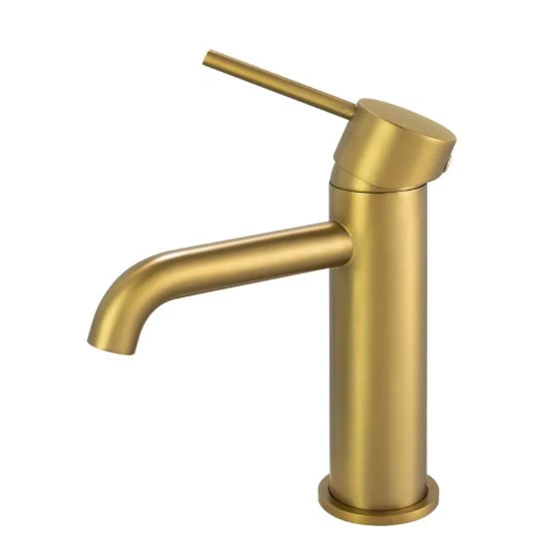 LUCID PIN Series Round Brushed Basin Mixer - Image 2