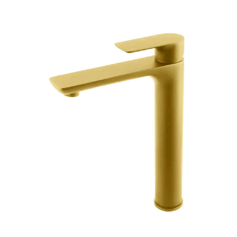 VOG Brushed Yellow Gold Tall Basin Mixer