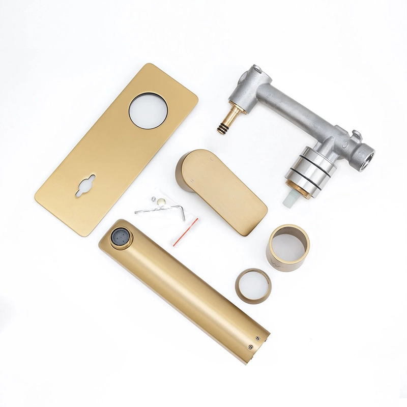 VOG - Brushed Brass Spout Mixer - Image 3