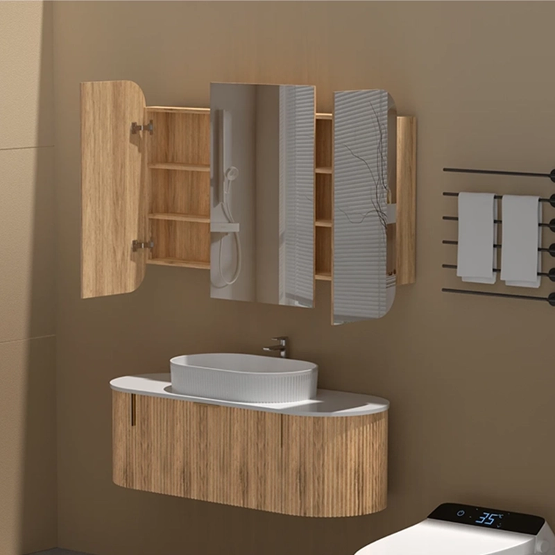 Navona Carysil 1200x800mm Grand Walnut Shaving Cabinet