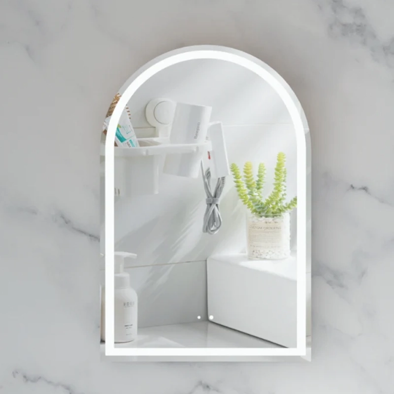 CARYSIL Imperial 600x900mm MATTE WHITE Arch LED Shaving Cabinet