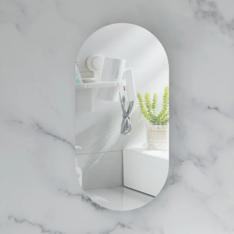 CARYSIL Noble 450x900mm MATTE WHITE Oval Shaving Cabinet - Image 4