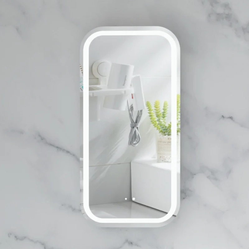 CARYSIL EARLS 450x900mm MATTE WHITE Squircle LED Shaving Cabinet