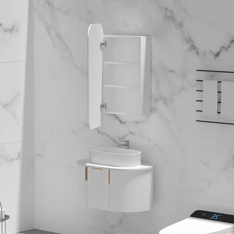 CARYSIL EARLS 450x900mm MATTE WHITE Squircle Shaving Cabinet - Image 4