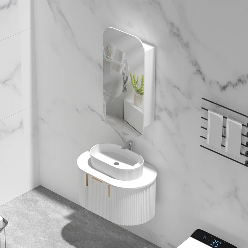 CARYSIL EARLS 450x900mm MATTE WHITE Squircle Shaving Cabinet - Image 2