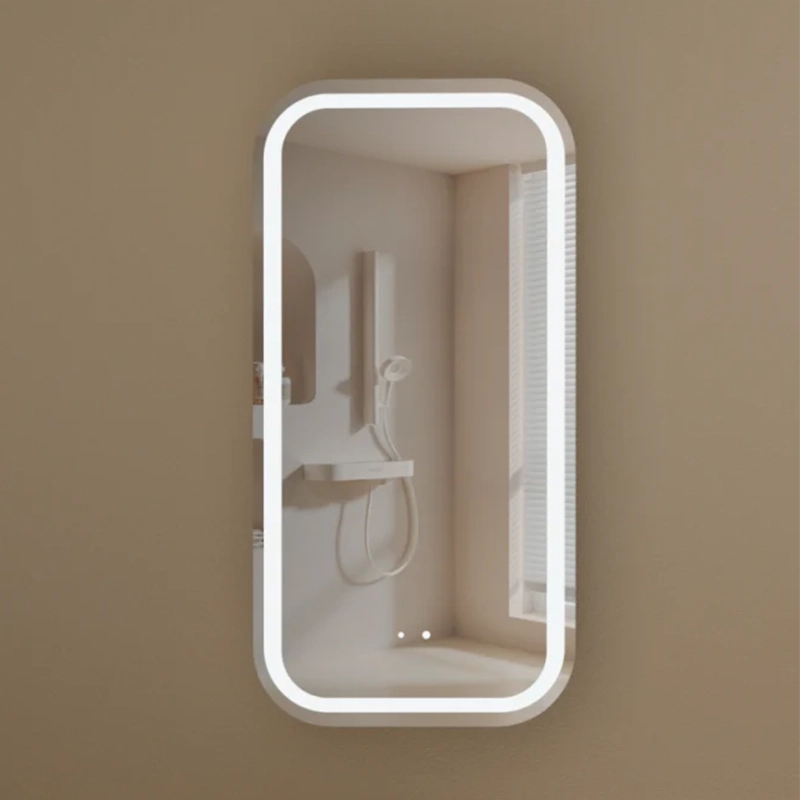 CARYSIL EARLS 450x900mm WALNUT Squircle LED Shaving Cabinet