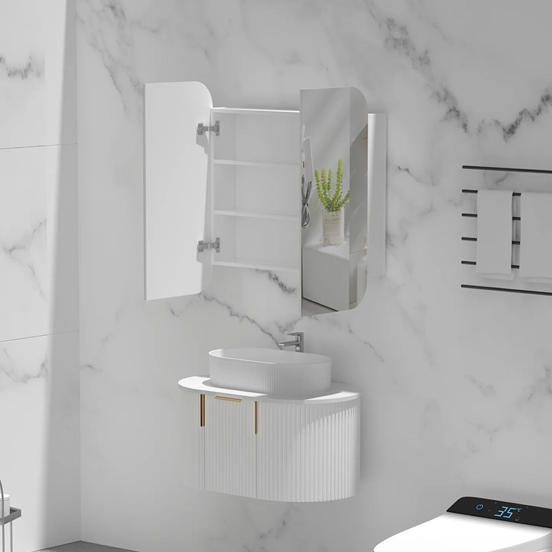 CARYSIL 750x800mm Grand MATTE WHITE Shaving Cabinet