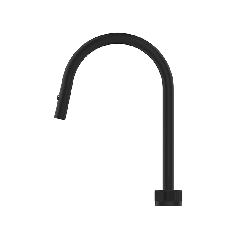 Mica Fluted Pull-Out Hob Mixer Set - Black