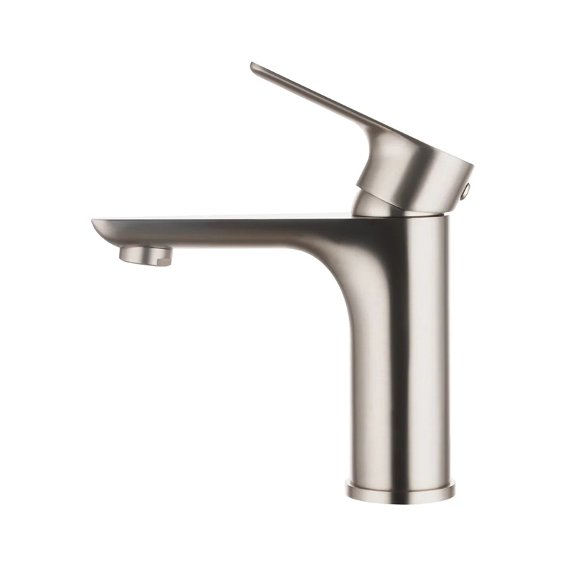 VOG Series Brushed Nickel Basin Mixer Tap - Image 3