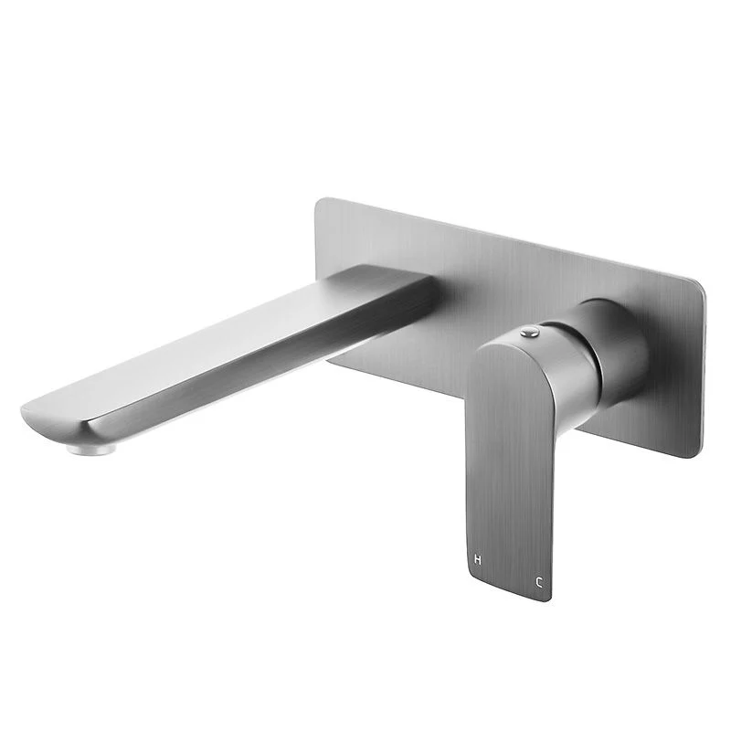 VOG Series Brushed Nickel Bathtub/Basin Wall Mixer With Spout (color up)