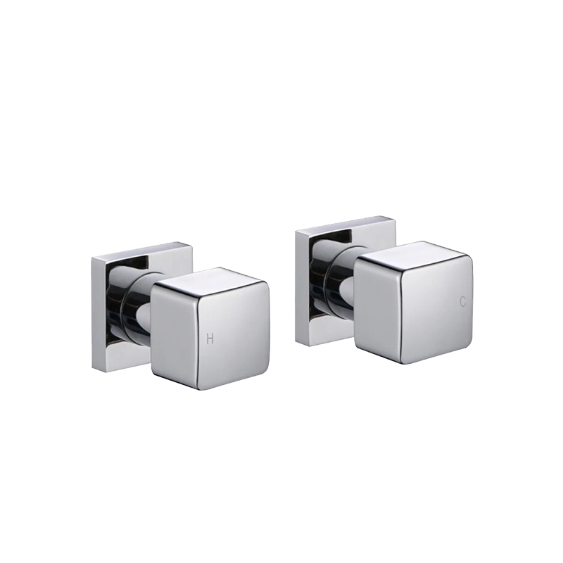 VOG Chrome Cubic Shower Wall Taps