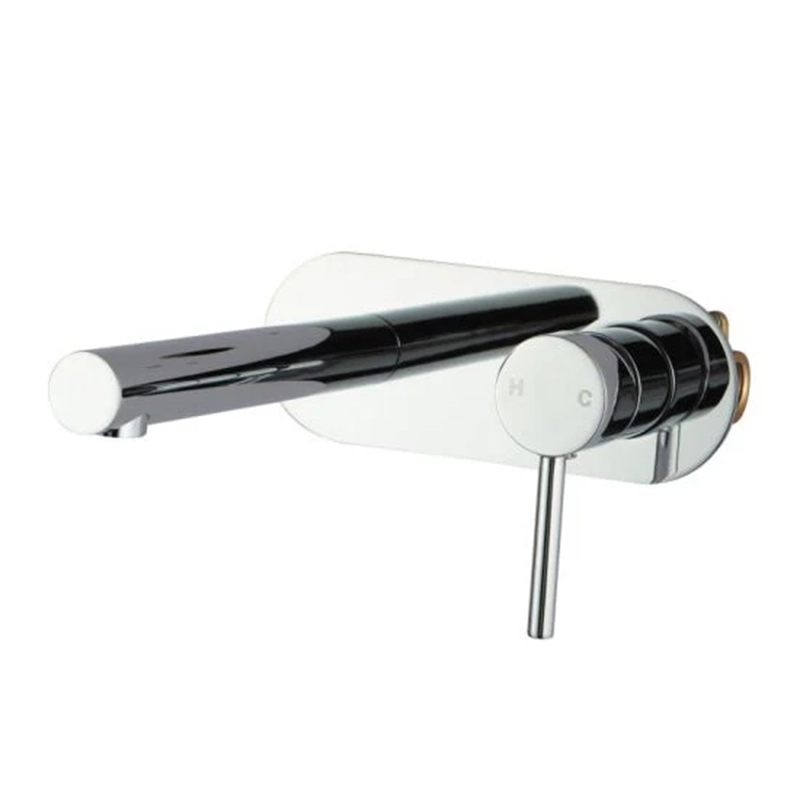 LUCID PIN Round Chrome Bathtub/Basin Wall Mixer With Spout(color up) (extension part) - Image 2