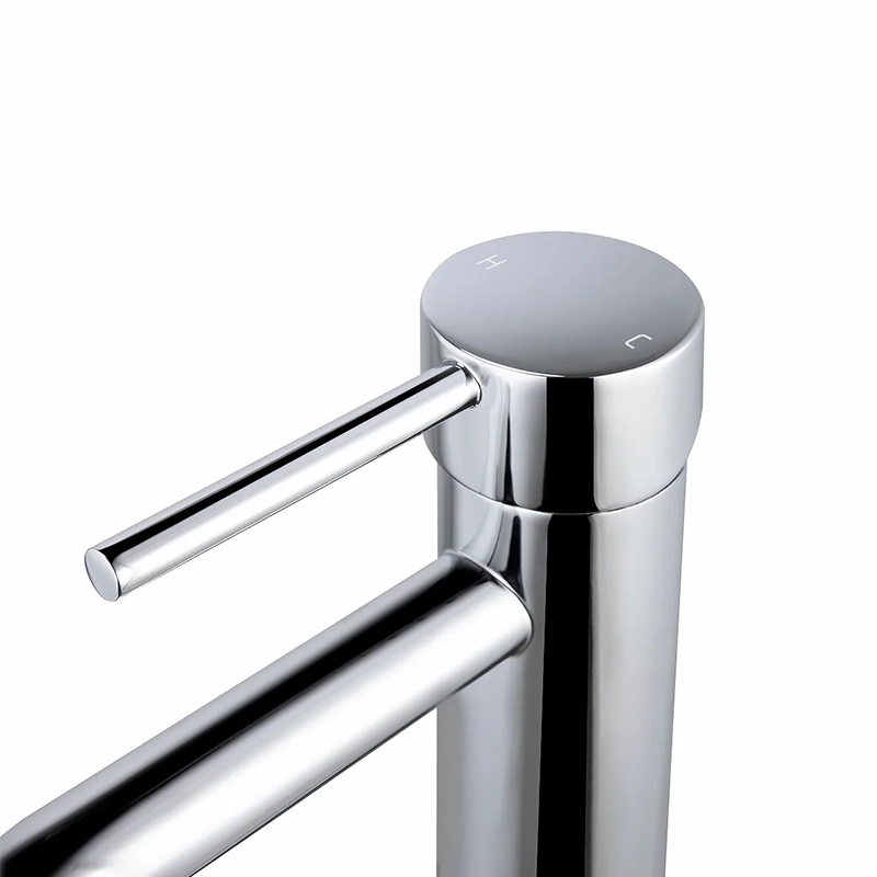 LUCID PIN Series Round Chrome Basin Mixer - Image 3