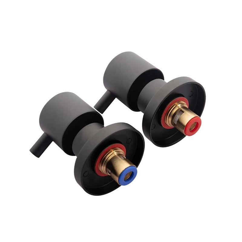 LUCID PIN Black Shower Wall Taps - Image 3